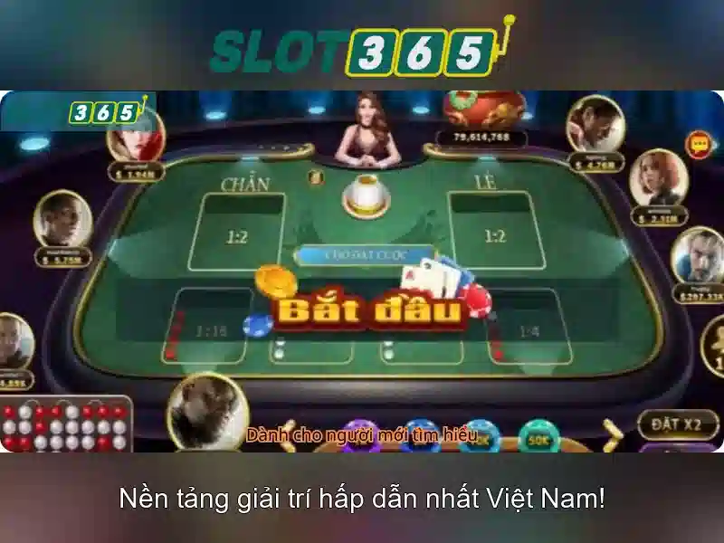 Khu vực trò chơi của Slot365\n