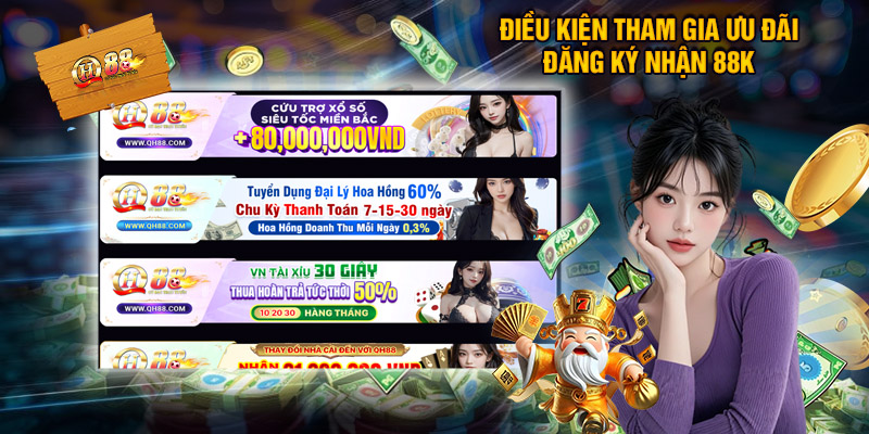 Điều Kiện Tham Gia Ưu Đãi Đăng Ký Nhận 88k Tại Nhà Cái SLOT365